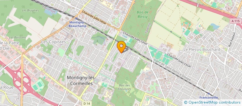 localisation de l'entreprise BCD STUDIO  MONTIGNY-LES-CORMEILLES