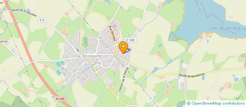 localisation de l'entreprise BCDG  LA TESSOUALLE