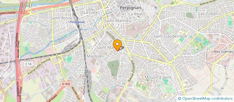 localisation de l'entreprise BCDJ IMMO  PERPIGNAN