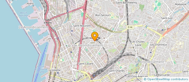 localisation de l'entreprise BCDP à MARSEILLE