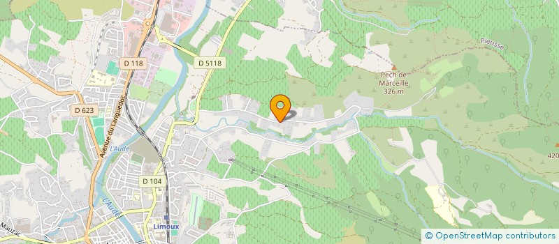 localisation de l'entreprise BCE BENJAMIN MAXISERVICES à LIMOUX