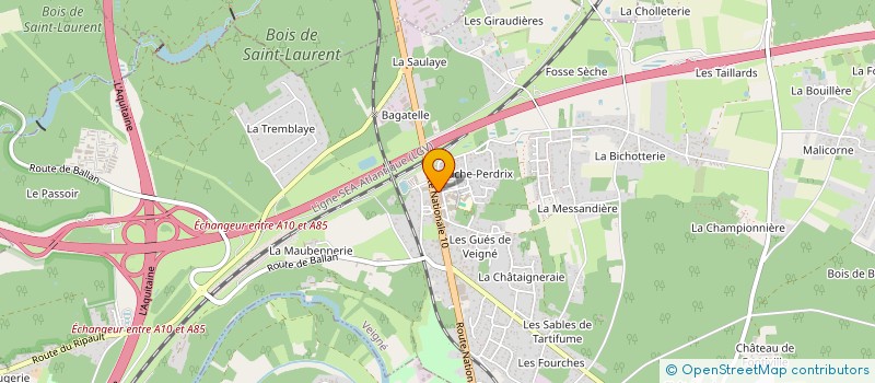 localisation de l'entreprise BCE COACHING  VEIGNE