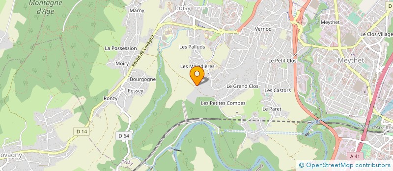 localisation de l'entreprise BCE SOLUTIONS à POISY