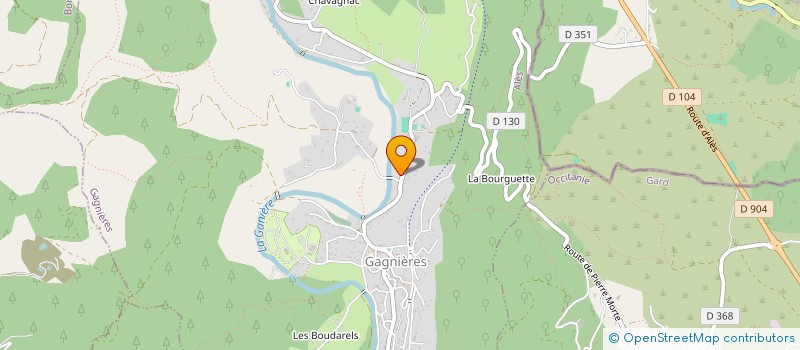 localisation de l'entreprise BCEF DISTRIBUTION à GAGNIERES