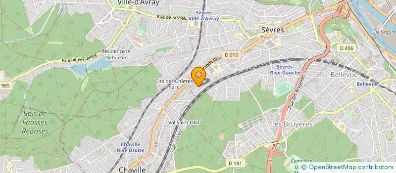 localisation de l'entreprise BCELEC à SEVRES