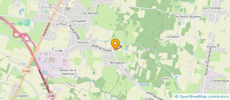 localisation de l'entreprise BCENTER  FEILLENS