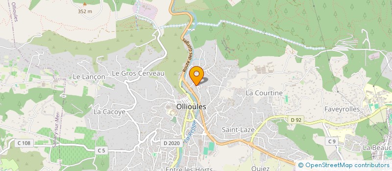 localisation de l'entreprise BCERAM à OLLIOULES