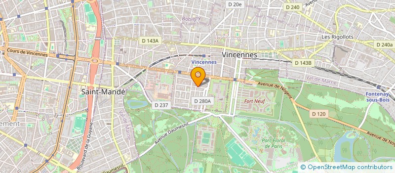 localisation de l'entreprise BCF à VINCENNES