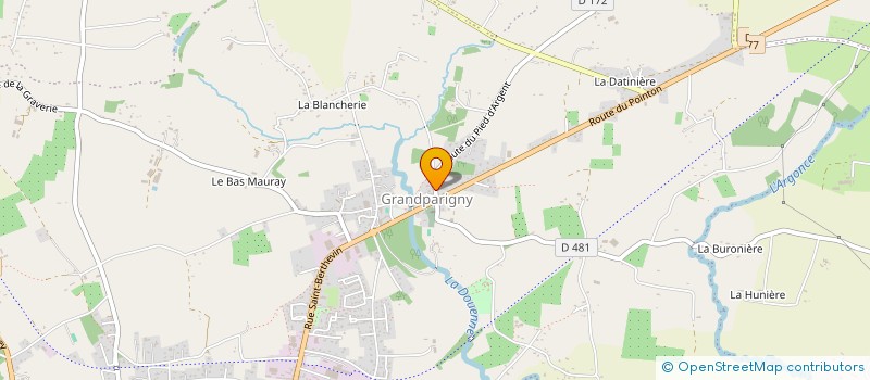 localisation de l'entreprise BCF  GRANDPARIGNY