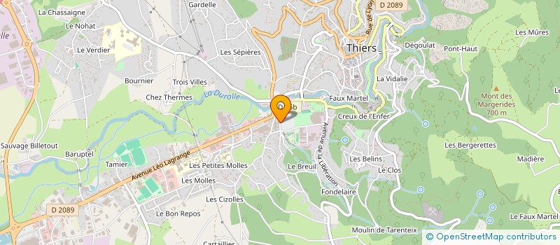 localisation de l'entreprise BCF EXPERTISE à THIERS