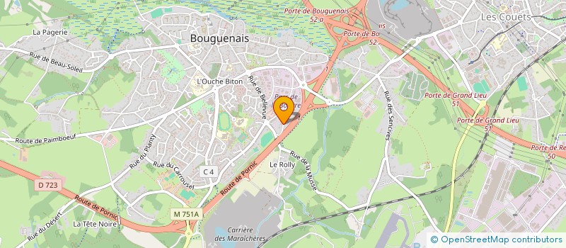 localisation de l'entreprise BCF INGENIERIE à BOUGUENAIS