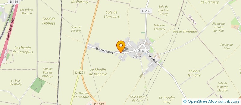 localisation de l'entreprise BCFBC  GRUNY