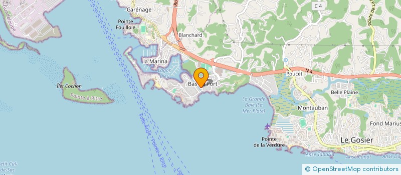 localisation de l'entreprise BCFJ  LE GOSIER