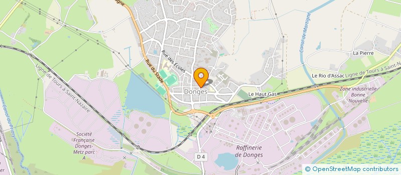 localisation de l'entreprise BCG  DONGES