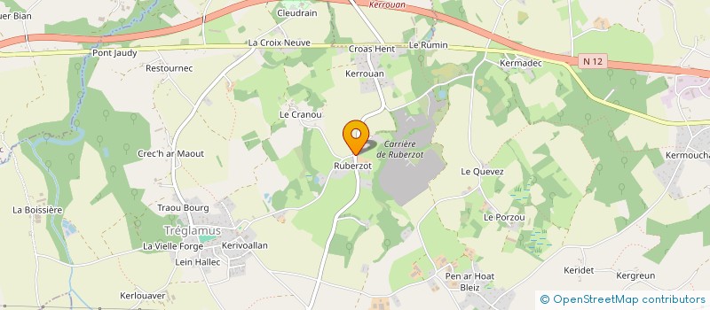 localisation de l'entreprise BCG  TREGLAMUS