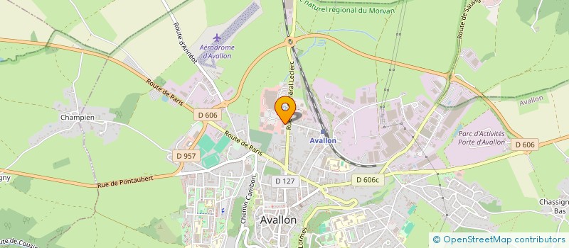 localisation de l'entreprise BCG à AVALLON