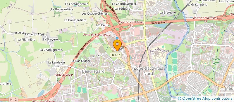 localisation de l'entreprise BCG  SAINT-GREGOIRE