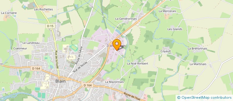 localisation de l'entreprise BCG GEOMETRES-EXPERTS à BLAIN