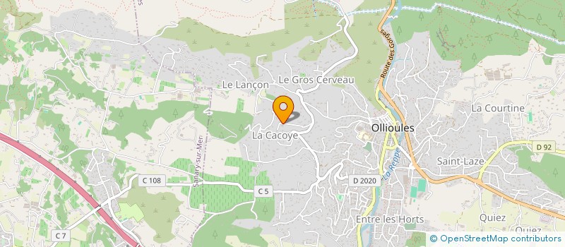 localisation de l'entreprise BCG INVESTISSEMENTS à OLLIOULES