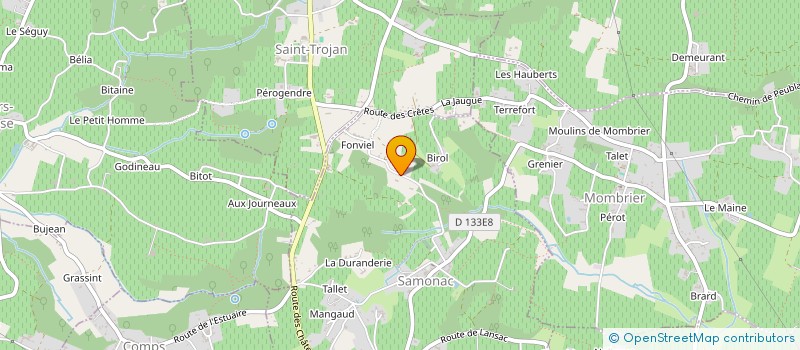 localisation de l'entreprise BCH  SAMONAC