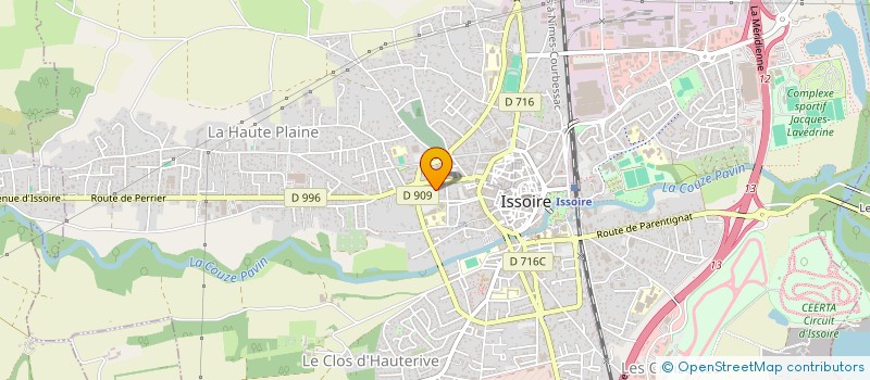 localisation de l'entreprise BCH à ISSOIRE