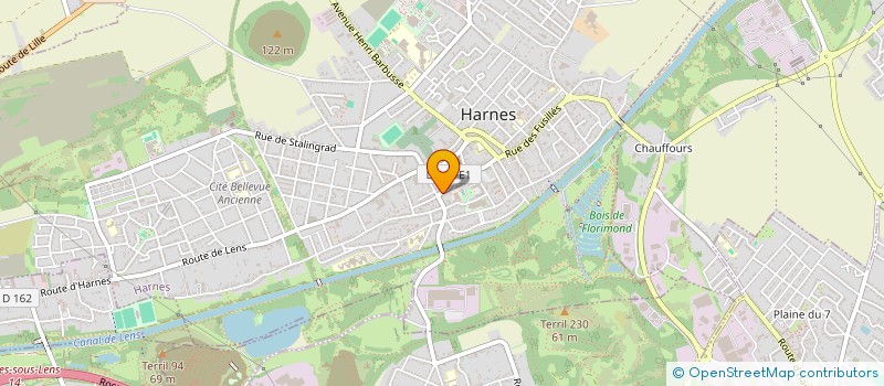 localisation de l'entreprise BCH ELECTRICITE  HARNES