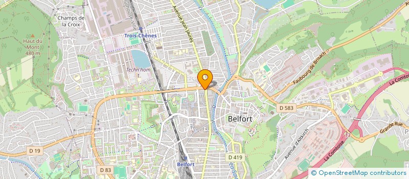 localisation de l'entreprise BCH INVESTISSEMENT à BELFORT