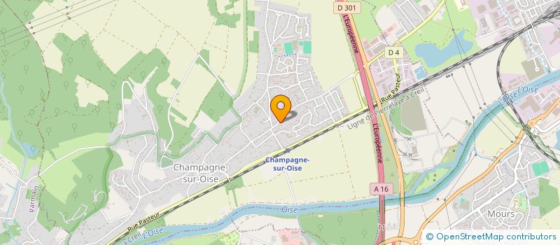 localisation de l'entreprise BCH.PROJET  CHAMPAGNE-SUR-OISE