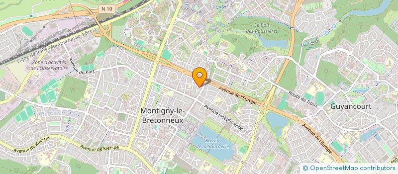 localisation de l'entreprise BCH5T  MONTIGNY-LE-BRETONNEUX