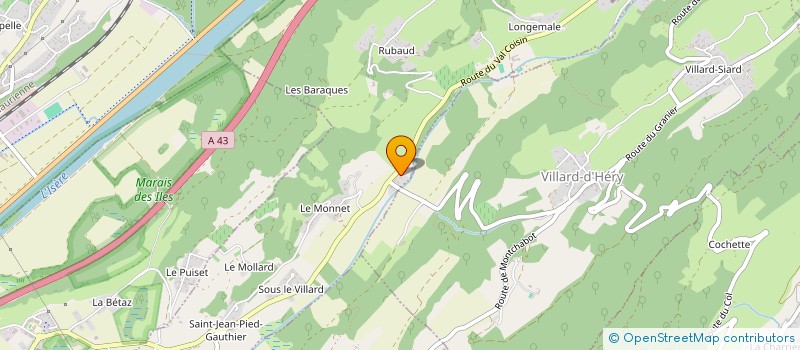 localisation de l'entreprise BCHD  COISE-SAINT-JEAN-PIED-GAUTHIER