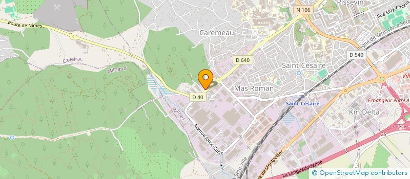 localisation de l'entreprise BCI  NIMES