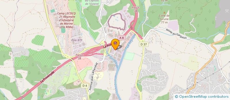 localisation de l'entreprise BCI à FREJUS