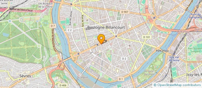 localisation de l'entreprise BCI CONSEIL  BOULOGNE-BILLANCOURT