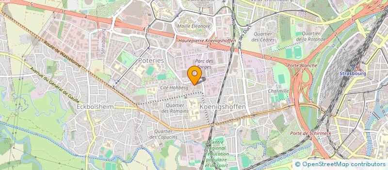 localisation de l'entreprise BCK AUTO à STRASBOURG