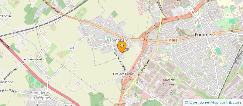 localisation de l'entreprise BCK TRANSPORTS à LILLE