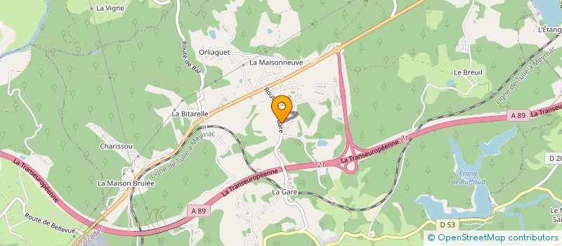 localisation de l'entreprise BCL à CORREZE