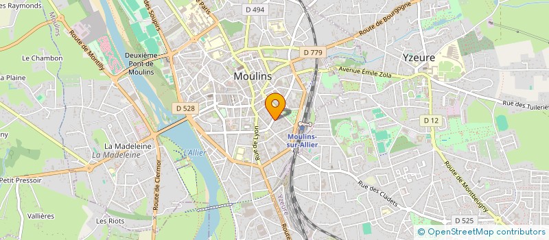 localisation de l'entreprise BCLFG GUIPY à MOULINS