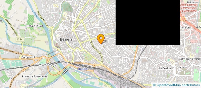 localisation de l'entreprise BCM  BEZIERS