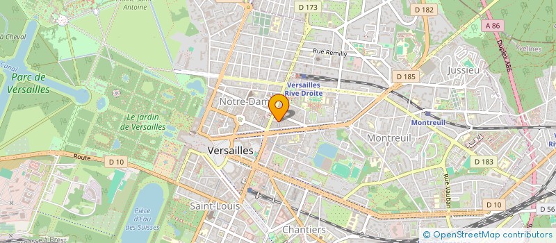 localisation de l'entreprise BCM à VERSAILLES