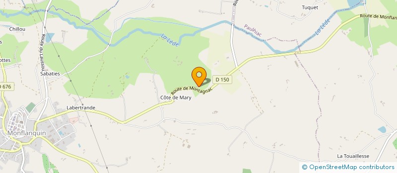 localisation de l'entreprise BCM  MONFLANQUIN