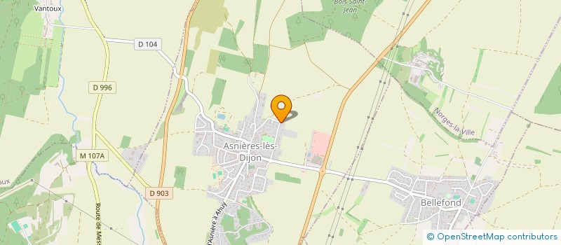 localisation de l'entreprise BCM  ASNIERES-LES-DIJON