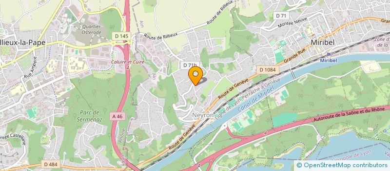 localisation de l'entreprise BCM  NEYRON