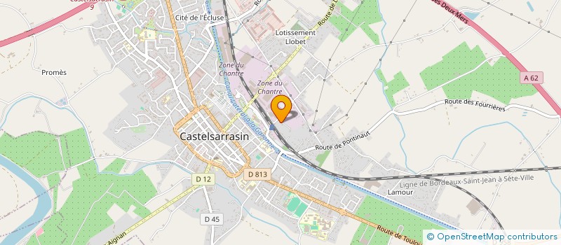 localisation de l'entreprise BCM  CASTELSARRASIN