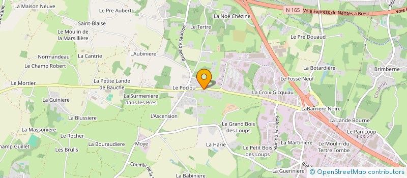 localisation de l'entreprise BCM AUTOMOBILE à COUERON