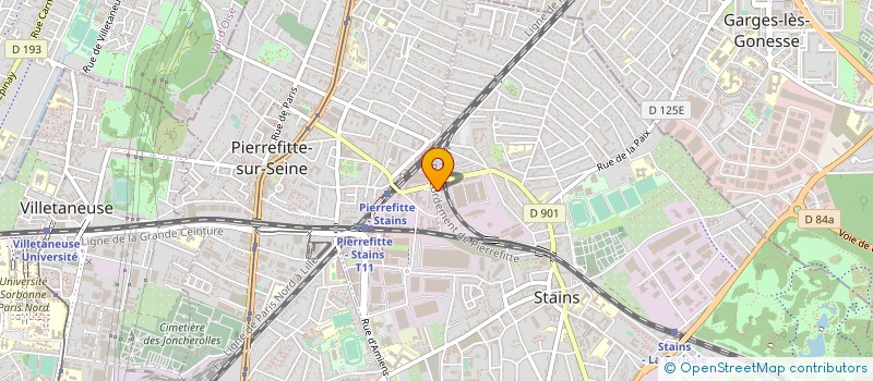 localisation de l'entreprise BCM BAT à PIERREFITTE-SUR-SEINE