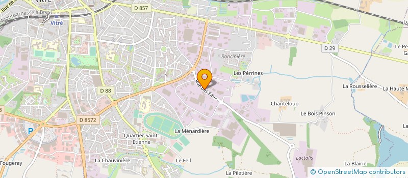 localisation de l'entreprise BCM COSMETIQUE  VITRE