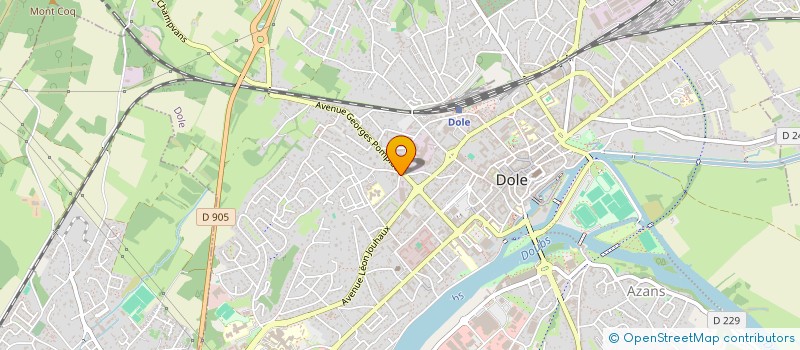 localisation de l'entreprise BCM FINANCE à DOLE