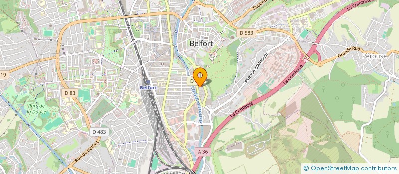 localisation de l'entreprise BCM INVEST à BELFORT