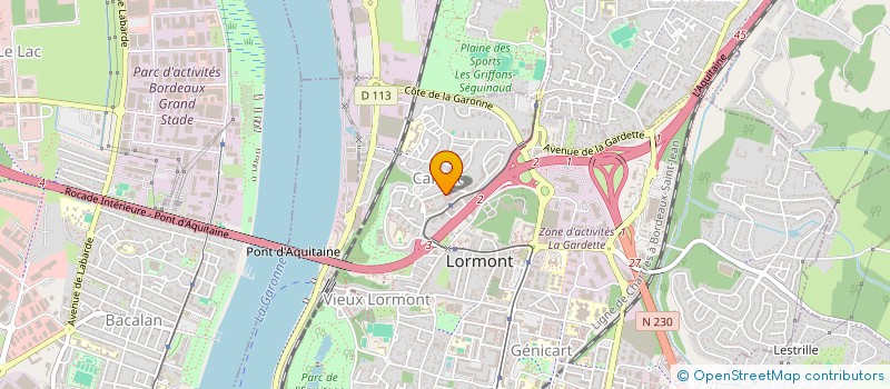 localisation de l'entreprise BCM MONTAGE  LORMONT