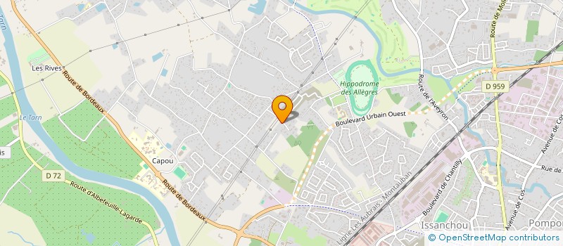 localisation de l'entreprise BCM PROPRIETES  MONTAUBAN